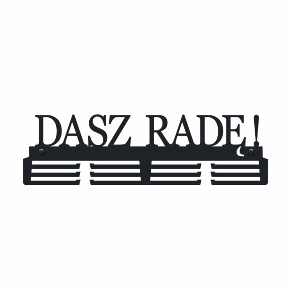 Nowoczesny Metalowy Wieszak na medale dasz radę