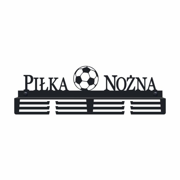 Metalowy Wieszak na ścianę na medale piłka nożna