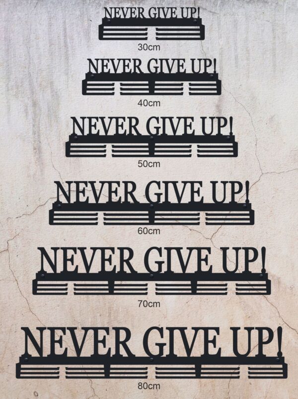 Wieszak na medale Never give up - obrazek 6