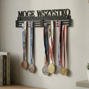 Motywacyjny Wieszak na medale mogę wszystko