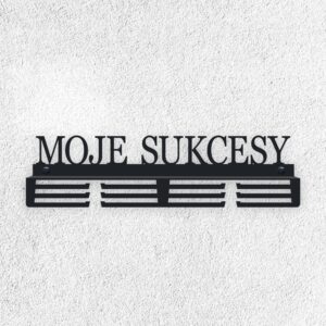 Metalowy Wieszak na medale moje sukcesy