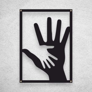 Elegancki Metalowy obraz Więzy pokoleń