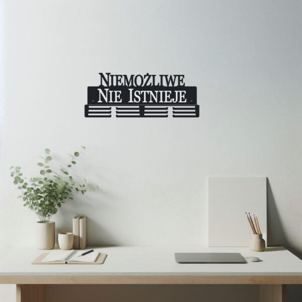 Elegancki Nowoczesny Wieszak na medale niemożliwe nie istnieje