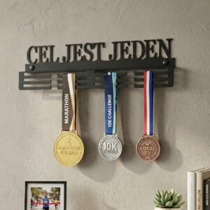 Metalowy Wieszak na medale cel jest jeden