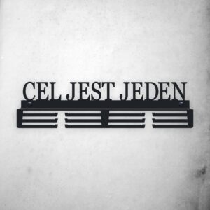 nowoczesny wieszak na medale cel jest jeden