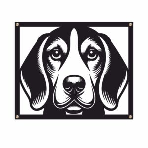 Metalowy obraz ścienny Beagle