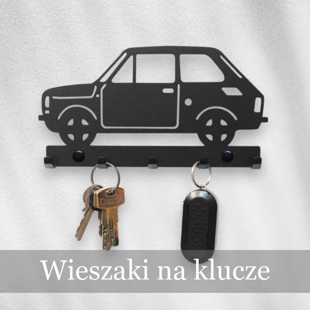 Metalowe wieszaki na klucze