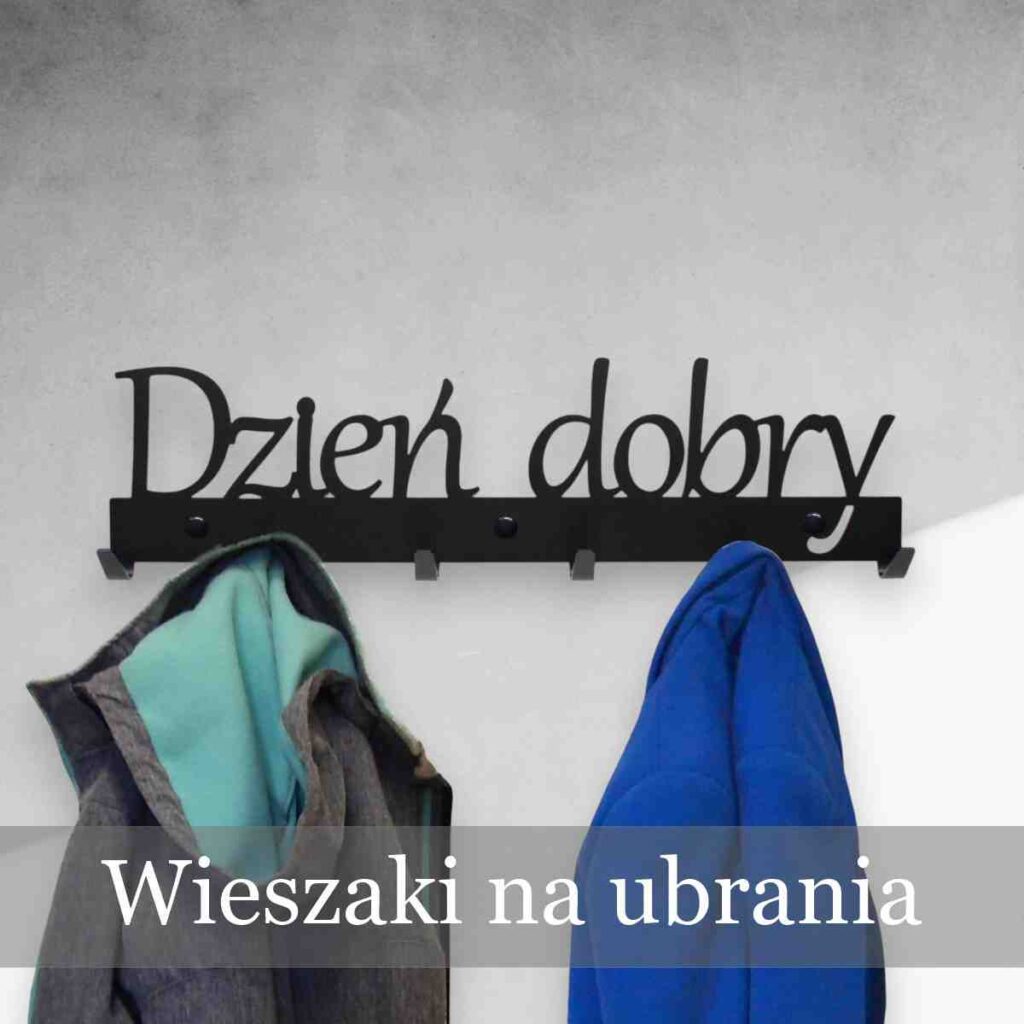 wieszaki do przedpokoju metalowe