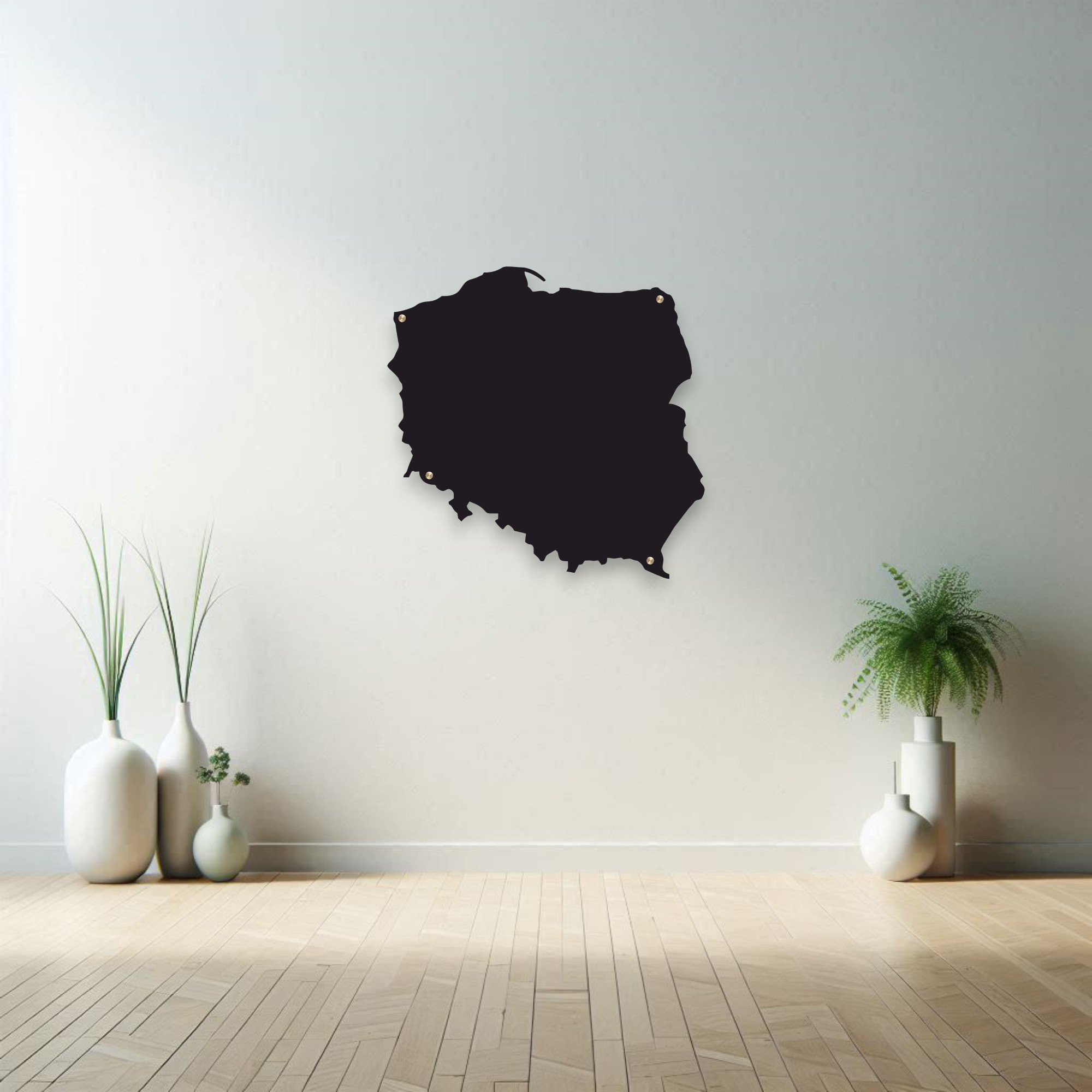 Magnetyczna mapa Polski na ścianę do salonu