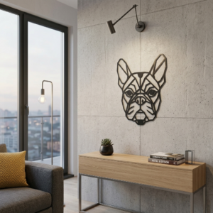 Nowoczesna dekoracja ścienna Buldog Francuski