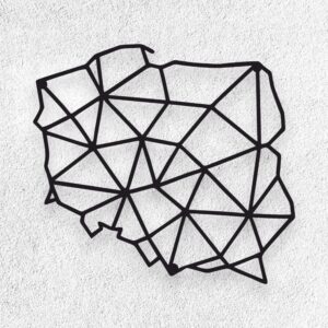 Nowoczesna geometryczna mapa Polski