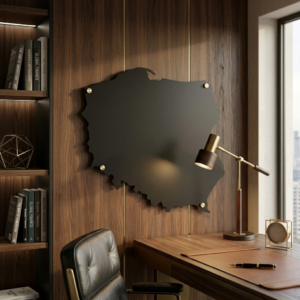 Metalowa magnetyczna mapa Polski