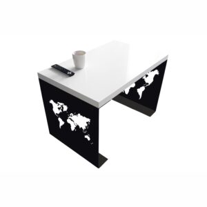 Metalowy Stolik kawowy mapa świata do salonu