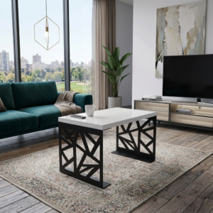 Metalowy Nowoczesny stolik kawowy