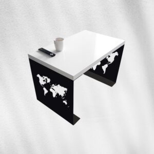 Metalowy Stolik kawowy mapa świata