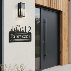 Tabliczka na dom ulica Fabryczna